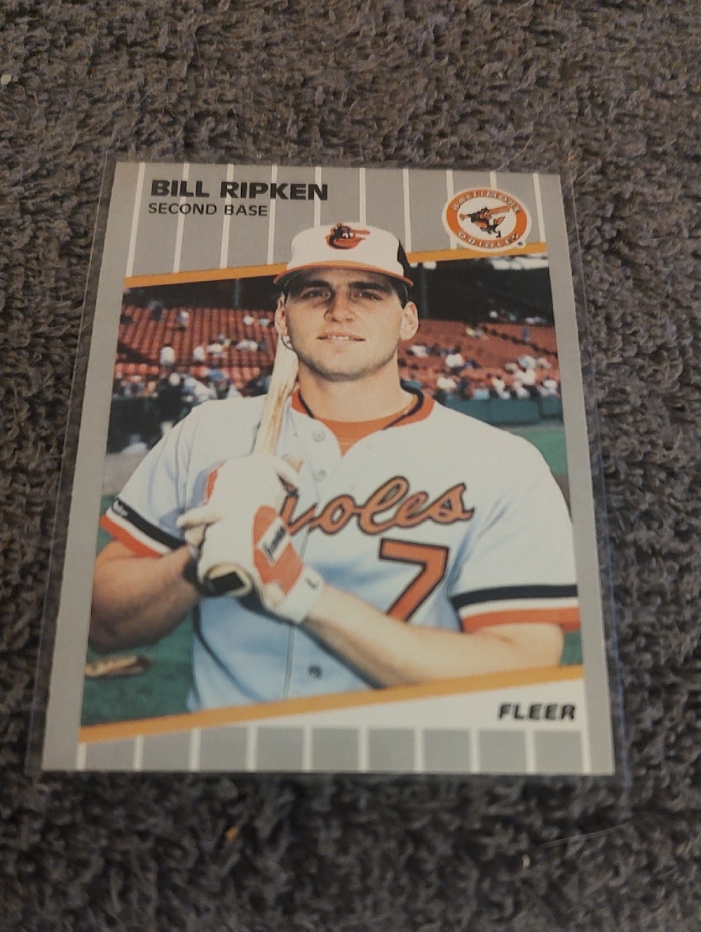 Bill Ripken Baltimore Orioles Baseball Card - Fleer Black Tape Card